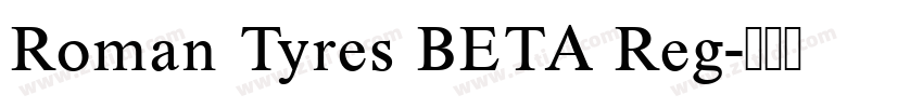 Roman Tyres BETA Reg字体转换